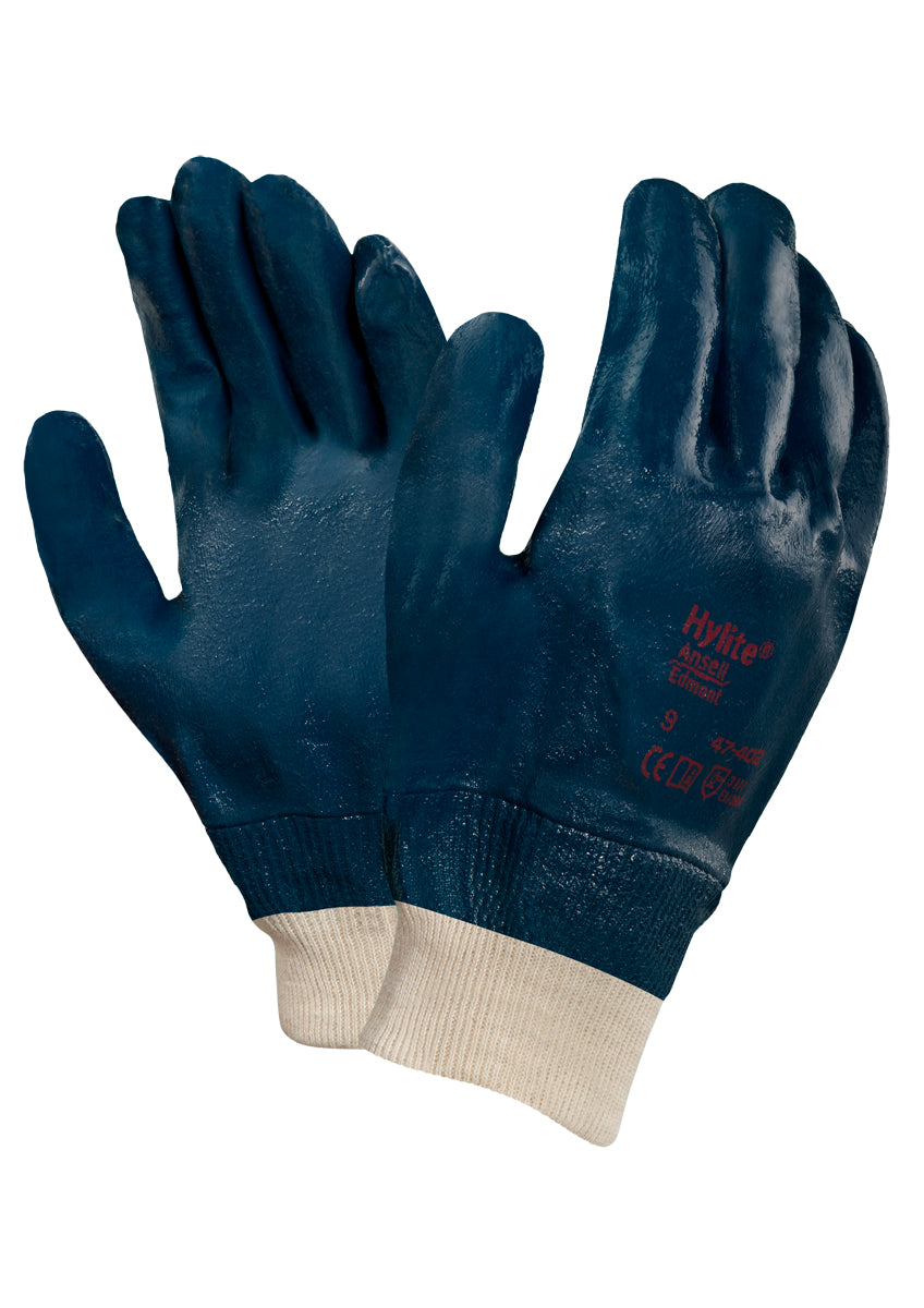 Guante Ansell Activarmr 47-402 Nitrilo Algodon # 9